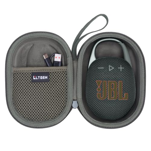 Case for JBL Clip 5/4 Ultra-Portable Waterproof Bluetooth Speaker Squad | Hard Carrying Travel Case for JBL Clip 5/4 Ultra-Portable Waterproof Bluetooth Speaker - color: Squad+Green