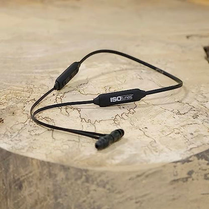 ISOtunes Xtra 2.0 Bluetooth Hearing Protection, OSHA Compliant Work Earbuds | 27 dB NRR, 85 dB volume limit, 11-hour battery, noise-cancelling mic, sound-isolating earplug design - color: Matte Black