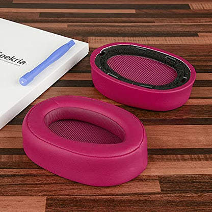 Geekria Replacement Ear Pads Compatible with Sony MDR-100ABN, WH-H900N Headphones, Ear Cushions (Bordeaux Red) - color: Bordeaux Red