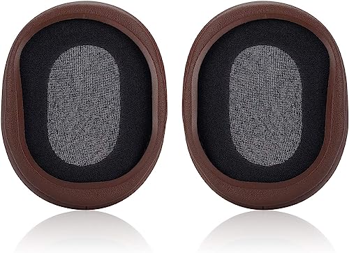 Replacement Ear Pads Compatible with Audio Technica ATH M50X Headphones | Also suitable for M50xBT2,M50XBT,M50,M40X,M30,M20,M10,ATH-MSR7 headphones Memory Foam/Protein Leather Earpads Earmuffs-brown