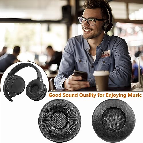 Ear Pads Replacement 70MM Ear Cushions for Sony Headphones, 2 Pack | Earpads Compatible with Sony MDR-ZX110 ZX110NC ZX310 ZX330BT WH-CH500 CH510 CH520 V150 V250 JBL Tune 510BT 500BT 450BT 660NC