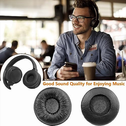 Ear Pads Replacement 70MM Ear Cushions for Sony Headphones, 2 Pack | Earpads Compatible with Sony MDR-ZX110 ZX110NC ZX310 ZX330BT WH-CH500 CH510 CH520 V150 V250 JBL Tune 510BT 500BT 450BT 660NC