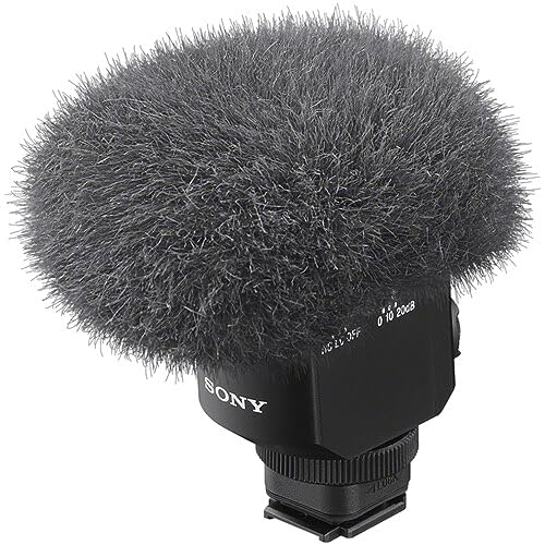 Sony Digital Shotgun Microphone ECM-M1,Black | Shoe support for battery-free & cable-free operation, Versatile selection of eight audio recording modes, Multi, Interface