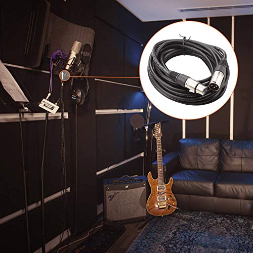 ABuff 5 Pack 20ft XLR Cable, Profession Balanced 3 Pin DMX Cables Male to Female, XLR Microphone Cable Patch Cables for Microphone, Audio, Guitar, Speaker