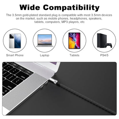 SE535 Replacement Cable Compatible with Shure SE215, SE215 Pro, SE315, SE425, SE425 Pro, SE535, SE846, AONIC 3, AONIC 4, AONIC 5 Earphones, for Linsoul 7HZ Timeless, TIN HiFi T4/T3/T2 Pro/P1 Earbuds