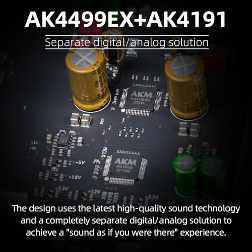 SMSL DL300 AK4499EX+AK4191 Audio Decoder Headphone Amplifier,4 Tones,6.35mm/4.4m Jack,DOP Display Accurately Determines Bitrate,XU-316,Supports DSD,MQA Full Decoder,MQA-CD,LDAC,Apt-X HD,TND+N -124dB