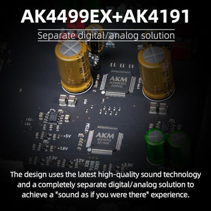SMSL DL300 AK4499EX+AK4191 Audio Decoder Headphone Amplifier,4 Tones,6.35mm/4.4m Jack,DOP Display Accurately Determines Bitrate,XU-316,Supports DSD,MQA Full Decoder,MQA-CD,LDAC,Apt-X HD,TND+N -124dB