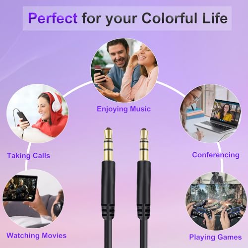 Beats Headphones Replacement Audio Cable Wire 3.5mm to 3.5mm (No Mic) - color: Black