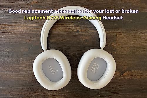 UNCLE LIGHT Replacement Game Mic for Logitech G735 Gaming Headset on PS4 PS5 PC, 3.5mm Detachable Boom Microphone