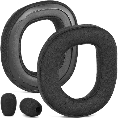 Defean Mesh Fabric Earpads for Turtle Beach Stealth 700 Gen 3 Headset | Replacement Stealth 700 Gen3 Ear Pads and MIC Foam, High-Density Noise Cancelling Foam - color: Mesh Fabric