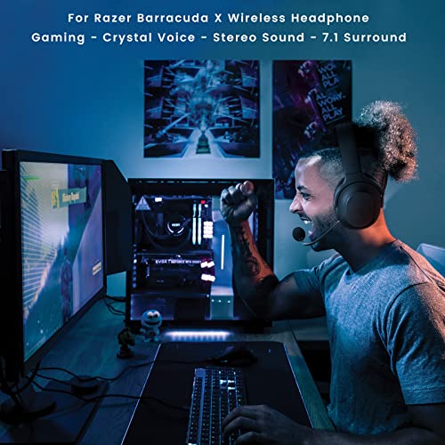 Barracuda X Mic for Razer Barracuda X Wireless Gaming Headphone, Detachable | 3.5mm Noise Cancelling Microphone for Xbox One, PS4, PS5, PC