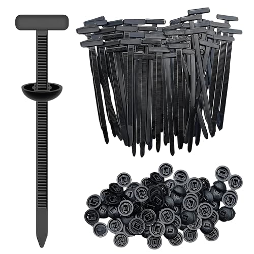 200PCS Cable Tie Buckle,Nylon Universal Automotive Zipper Clips,Heavy Duty Plastic Rivet T Self-Locking Zip Ties,Zippered Trim Clip Auto Parts,Button Ziptie Bumper Retainer Fender Liner Fastener - style: Zip