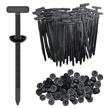 200PCS Cable Tie Buckle,Nylon Universal Automotive Zipper Clips,Heavy Duty Plastic Rivet T Self-Locking Zip Ties,Zippered Trim Clip Auto Parts,Button Ziptie Bumper Retainer Fender Liner Fastener - style: Zip
