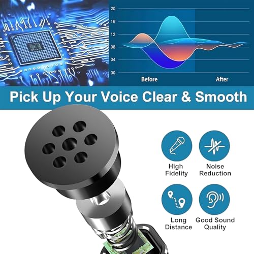 USB Computer Microphone,Plug and Play Desktop PC Laptop Microphone with Mute Button and LED Indicator for Streaming,Podcasting,Recording,Gaming,Skype,YouTube Mic for Mac or Window Black.