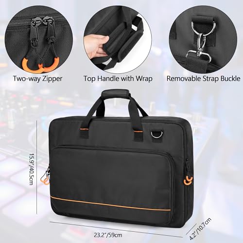 Rexmica DJ Controller Carrying Case Bag Fits for Pioneer DDJ RX/SX/SX2/SX3