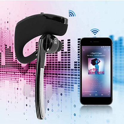 ciciglow Single-Ear Bluetooth Headset,V8 Business Bluetooth Headset,Smart Noise-Cancelling Hands- Stereo Headset,with Voice-Activated Microphone,Suitable for Work Driving,Etc.