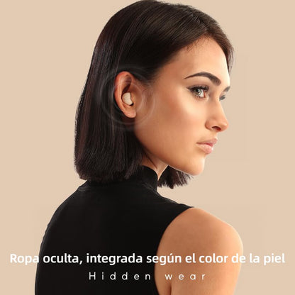 Xmenha Nude Invisible Hidden Smallest Earbuds Small Wireless Bluetooth Mini Micro Tiny Ear Buds Sleep Earbuds for Work Sleepping Buds Invisible Earphones - color: Nude