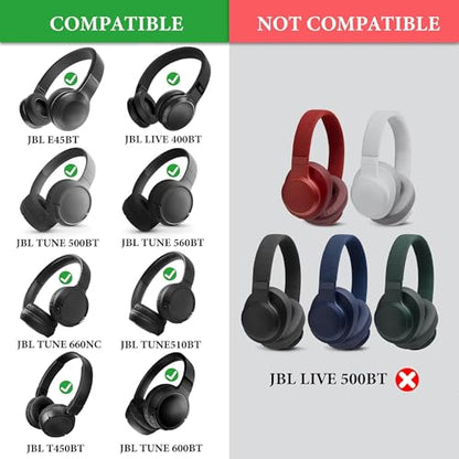 Geekria Shield Headphones Case Compatible with JBL Tune 660NC, Tune 560BT, Tune 510BT, Tune 500BT, Jr 310BT and More, Replacement Hard Shell Travel Carrying Bag with Cable Storage (Red) - color: Red