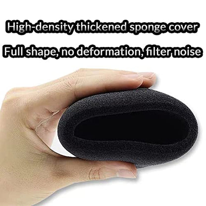 Custom Mic Cover Foam Microphones Personalized Windscreens Condenser (black)