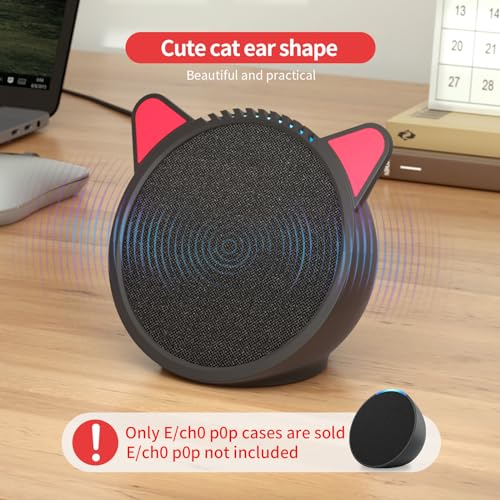 Silicone Cover for Ec/-ho P/-op Soft Waterproof Dustproof Portable Protective Case Compatible with Ec-h/o P-o/p Speaker Accessories (Black) - color: black
