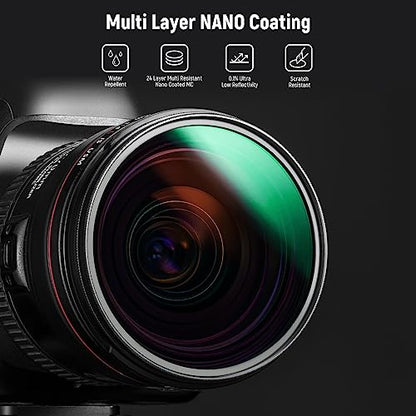 Neewer 95mm Polarizing Filter, 24 Layer Multi Resistant Nano Coated MC CPL Circular Polarising Filter, HD Optical Glass Polarizer/Ultra Slim/Reduce Reflection/Enhance Contrast/Reduce Glare - size: 95mm