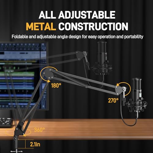 MAONO USB Condenser PC Microphone for Record Podcast Stream Singing Vocal