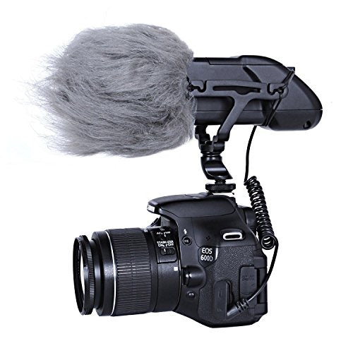 Movo VXR500 HD Professional Condenser XY Stereo Video Microphone for Sony, Nikon,and Canon DSLR Video Cameras (Metal Body)