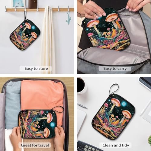 Watch Band Storage Bag Durable Watch Straps Carrying Bag Travel Organizer Bag Compatible with Apple Watch, Cable, Watch Band Pin, Mushroom - color: Mushroom