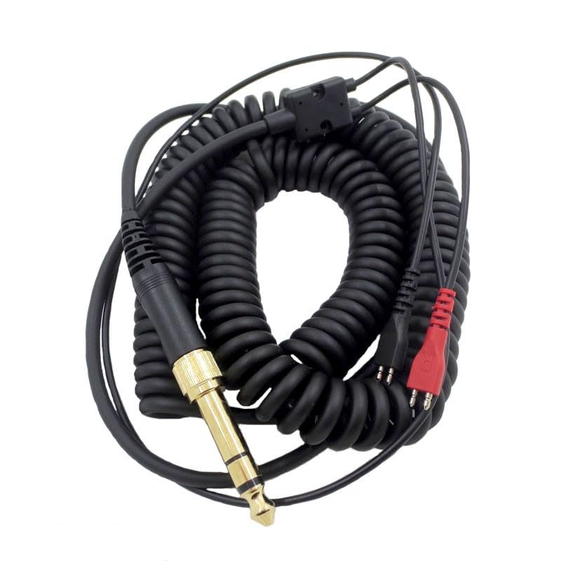 V-MOTA Pro Audio HD 25 Spring Coil Cable Extension Cord with 6.35mm Adapter Compatible with Sennheiser HD 25 Aluminium,HD25-1 II,HD 450 II,HD 480 Classic,HD 530 II,HD 540 II,HD 560 II Headphones