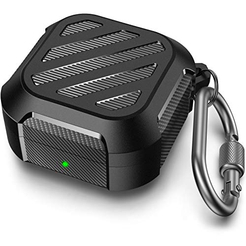 AHASTYLE Samsung Galaxy Buds FE/Galaxy Buds2 Pro Case/Galaxy Buds 2 Case | Galaxy Buds Pro Case/Galaxy Buds Live Case Shock-Proof Rugged Protective Cover Case Support Wireless Charging (Black) - color: Galaxy Buds FE/2 Pro/2/Pro/Live, Army Black