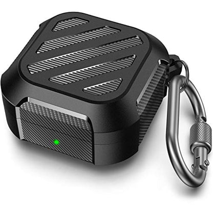 AHASTYLE Samsung Galaxy Buds FE/Galaxy Buds2 Pro Case/Galaxy Buds 2 Case | Galaxy Buds Pro Case/Galaxy Buds Live Case Shock-Proof Rugged Protective Cover Case Support Wireless Charging (Black) - color: Galaxy Buds FE/2 Pro/2/Pro/Live, Army Black