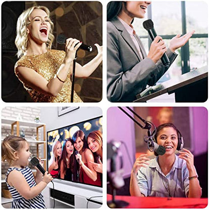 300 Pcs Disposable Microphone Covers, Windscreen Mic Covers, Handheld Microphone Protective Cap for Karaoke