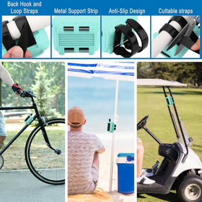 Silicone Case Cover for JBL Go 5 Portable Speaker (Lake Blue) | Travel Carrying Protective Pouch with Attach Straps for Bike Golf Cart Scooter - color: Lake Blue