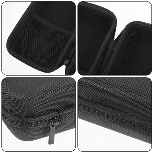 IMIKEYA Shockproof Microphone Protective Bag EVA Carrying Case with Mesh Pocket Lightweight Padded Pouch for Travel Business and Daily Use Black