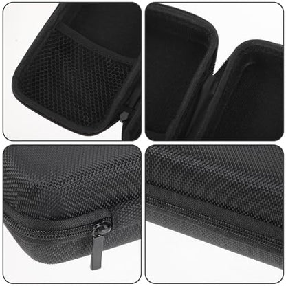 IMIKEYA Shockproof Microphone Protective Bag EVA Carrying Case with Mesh Pocket Lightweight Padded Pouch for Travel Business and Daily Use Black