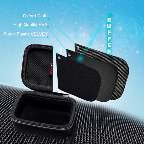 XANAD Hard Case Compatible with JBL Go 4 / GO 5 / Go 3 Ultra Speaker, Black - color: Black