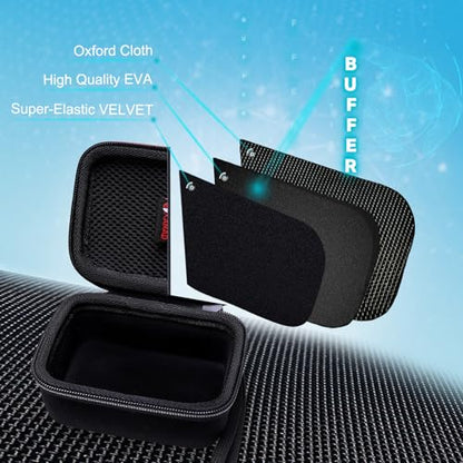 XANAD Hard Case Compatible with JBL Go 4 / GO 5 / Go 3 Ultra Speaker, Black - color: Black