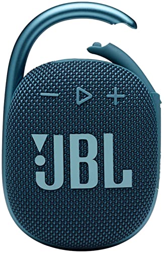 JBL Clip 4: Portable Speaker with Bluetooth, Built-in Battery, Waterproof and Dustproof Feature - Blue New (Renewed) - color: .Blue