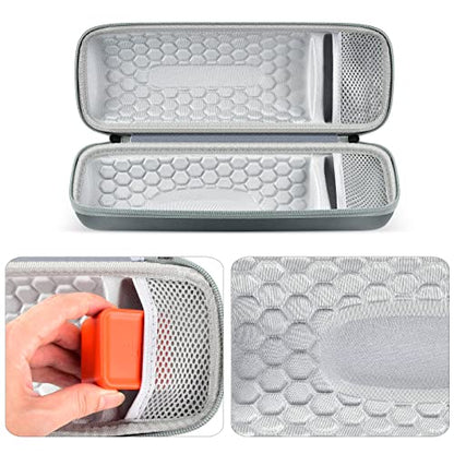 Comecase Hard Travel Case for JBL Charge 4/ Charge 5 Waterproof Bluetooth Speaker. Carrying Storage Bag Fits Charger and USB Cable - Grey+Inside Grey (Case Only) - color: Grey