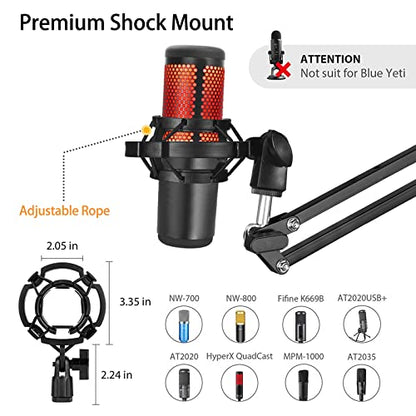 Heavy Duty Adjustable Boom Arm Microphone Stand - size: Medium Upgraded Boom Arm