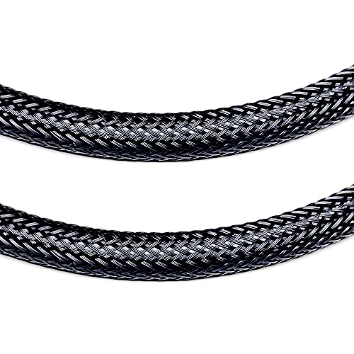 CNCESS Braided RCA Male to Male Stereo Patch Cable, 6 in, 2-Pack - size: 6 Inches
