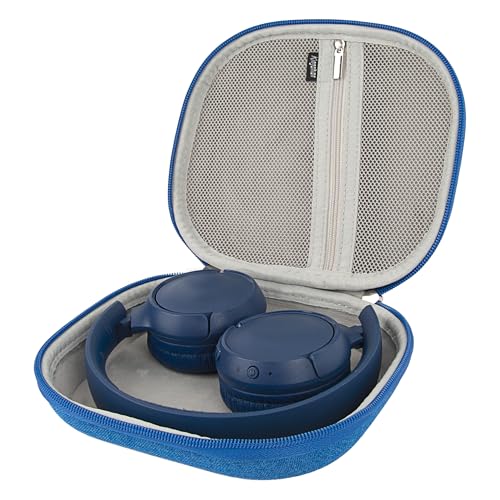 Hard Headphone Case Compatible with JBL Tune 510BT, 520BT, 525BT, 500BT, 560BT, 570BT,Tune 600BTNC, 660NC, 670NC, Travel Carrying Bag for Live 460NC, Live 400BT,T450BT, E45BT (Dark Blue
