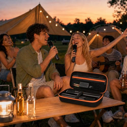 Comecase Hard EVA Wireless Microphone Case for JBL PartyBox Wireless Mic