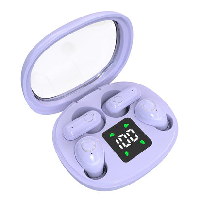 2-in-1 Mini Invisible Sleep Bluetooth Earbuds,Small Wireless Sleep Headphones for Side Sleepers,Bluetooth 5.4 Bass Stereo Sound Over-Ear Earbuds,Bluetooth Earbuds for Laptop/Phones/Sports (purple) - color: Purple