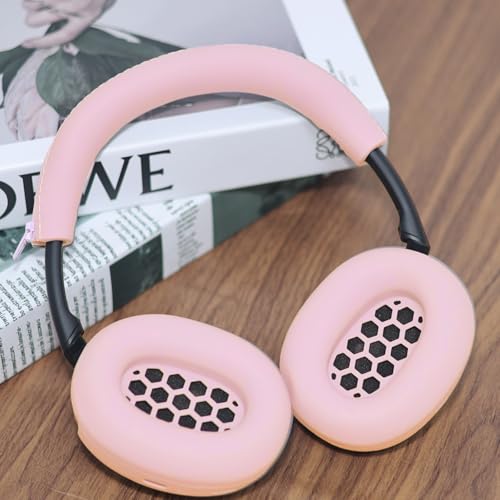 Adhiper XM6 Sweat Covers Accessories for Sony WH-1000XM6 - Pink | Soft Silicone Case, 2-in-1 Headphone Cover with Earpad Covers & Headband Cover, Sweatproof & Easy to Clean & Secure Fit - color: Pink