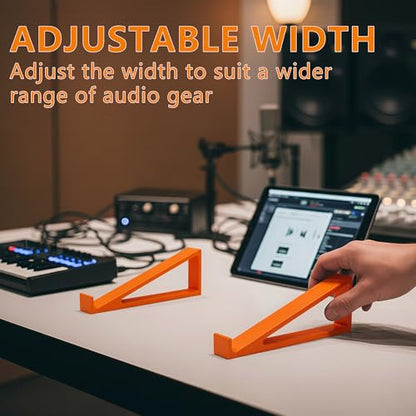 Musiin Audio Interface Stand compatible with SSL2+ MK2,ID14 MK2,Apollo X4 - color: orange color