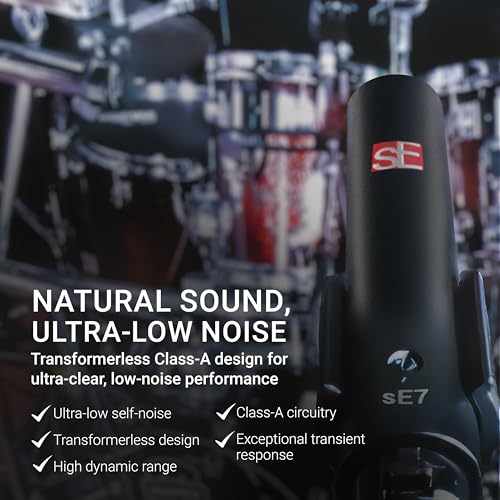 SE ELECTRONICS - sE7 Small Diaphragm Cardioid Condenser Microphone with Clip - color: sE7