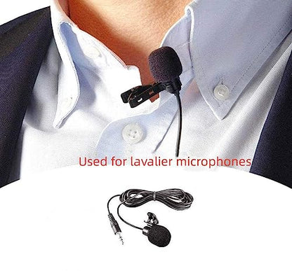 12 PCS Lavalier Microphone Windscreen Foam Cover Lapel Mic Mini Windscreen Cover, Mini Size Foam Windscreen Cover Lapel Microphone Replacement Kit(7mm/0.27" diameter) - size: 0.28inch diameter for normal lavalier microphone