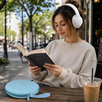 Comecase Headphone Case for JBL Tune 770NC，for JBL Live, 770NC, 660NC, 650B | Adjustable Divider, Cable Space and Carry Handle for Commuting, Gym and Travel, Students and Music Lovers, Case Only - Blue - color: Green