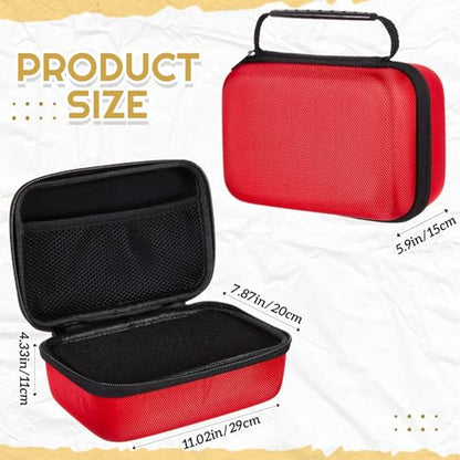 Relaxweex Hard Case with Foam, 11 X 7.8 X 4.3 Inch, Red | EVA Waterproof Shockproof Case, Customizable Foam for Camera Electronics Instruments, Digital Products, with Knife - color: Red, size: 11 x 7.8 x 4.3 inch